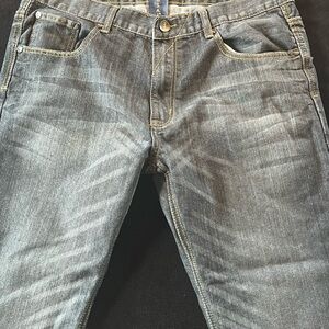 Slim Fit Men's Washed Grey Jeans